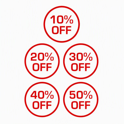 All Purpose "Percent Off" Labels - assorted