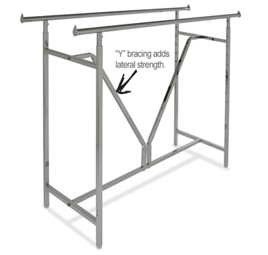 K41HD-60''Heavy Duty Double Bar Rack - Retail Supplies by WR Display ...