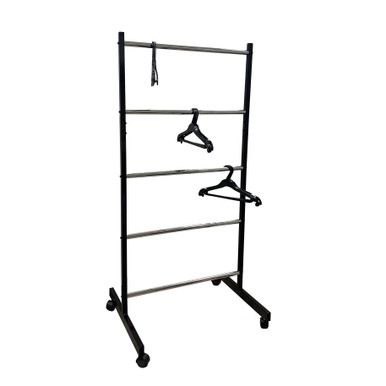 Hanger Management Rack Hanger Storage Rack with casters - Retail Supplies by WR Display ...