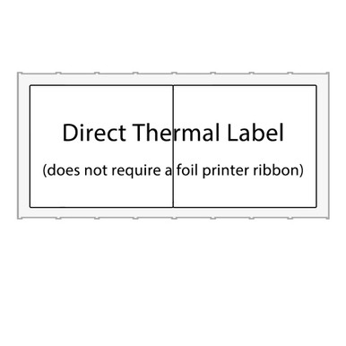 Side Label Material Direct Thermal side by side label - 1.18