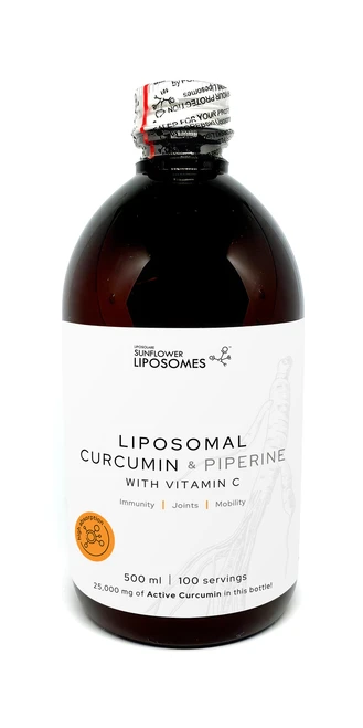 Liposomal Curcumin &Piperine +Vitamin C 500ml POREBSKI Liposomes