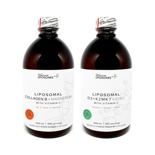 Liposomal Vitamin C + Collagen and magnesium and CDK zinc for strong immune system