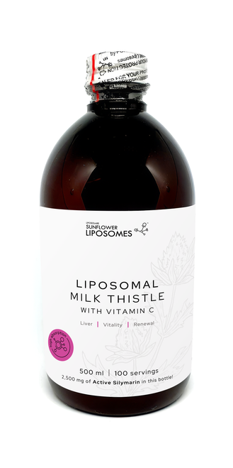 Liposomal MILK THISTLE 500ml with Vitamin C, SUNFLOWER Liposomes
