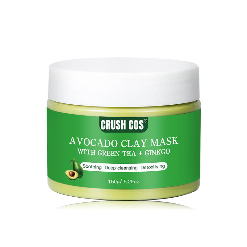 Avocado clay mask with Green Tea + Ginkgo: Nourishing Clay Facial