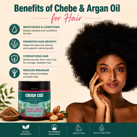 Chebe+ Argan Hair Butter for Hair Growth, 250g
