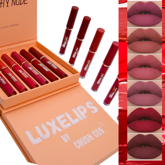 Matte Liquid Lipstick Set, Long-Lasting, Non-Stick, Waterproof Lip Gloss, 6pcs.