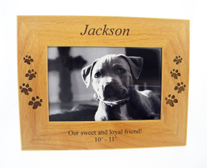 4 Paws Photo Frame - All Natural Wood 4 Paws Photo Frame - All Natural Wood