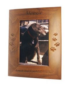 4 Paws Photo Frame - All Natural Walnut 4 Paws Photo Frame - All Natural Walnut