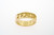 Companion Ring with Raised Lettering - Gold