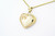 Heart Keepsake with Rope - Gold