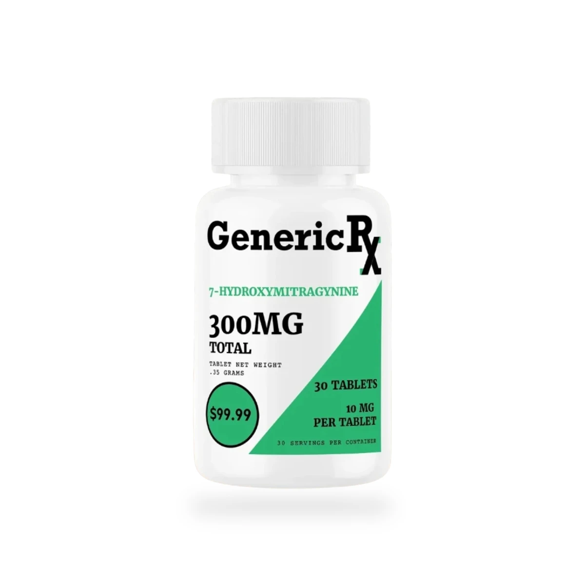 Generic Rx Tablet Generic RX 7-Hydroxymitragynine Chewable Kratom Tablets