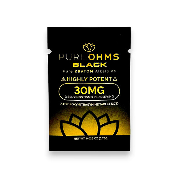 Pure Ohms Black 7-Hydroxymitragynine Tablet 30mg | 1 Tablet