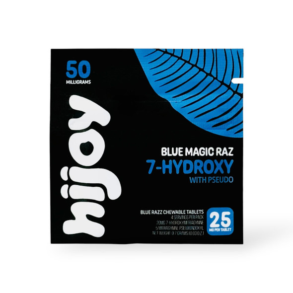 Hijoy 7- Hydroxy With Pseudo Tablets Blue Magic Raz 25mg | 2 Tablets