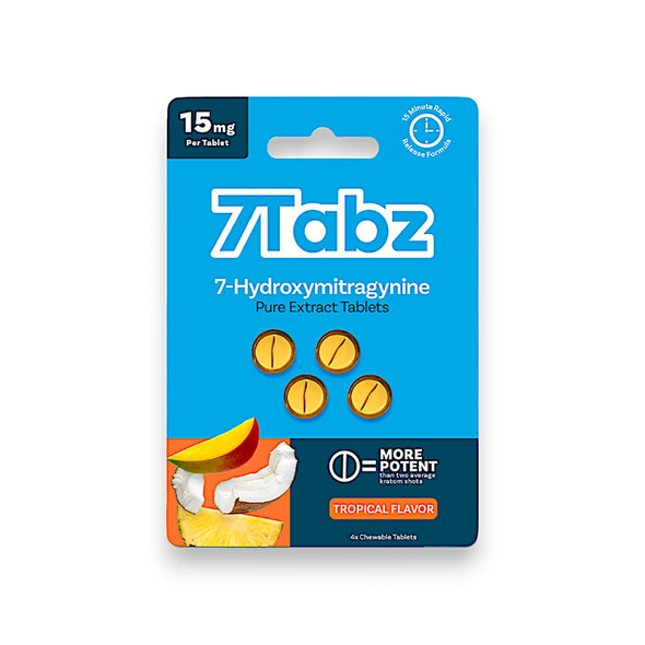 7Tabz 7-Hydroxymitragynine Kratom Extract Tablets Tropical