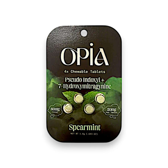 Opia Pseudo + 7OH Chewable Tablets Spearmint 80mg | 4 Tablets