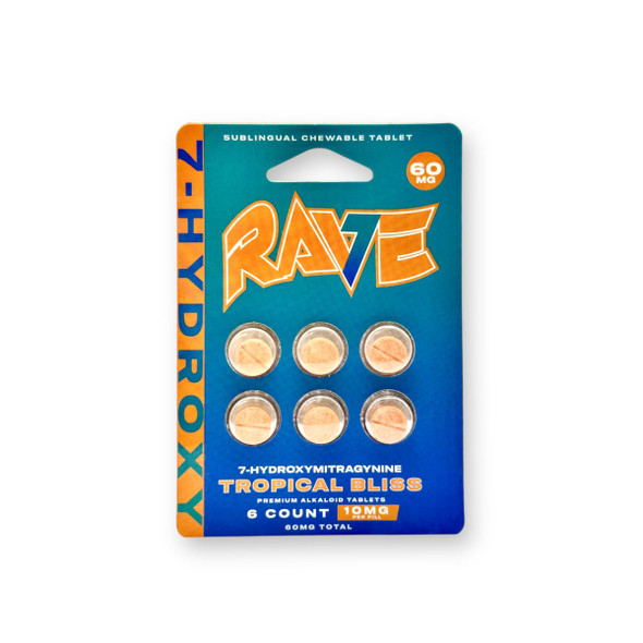 Rave 7 Hydroxy Tablets Tropical Bliss 10mg | 6 Tablets