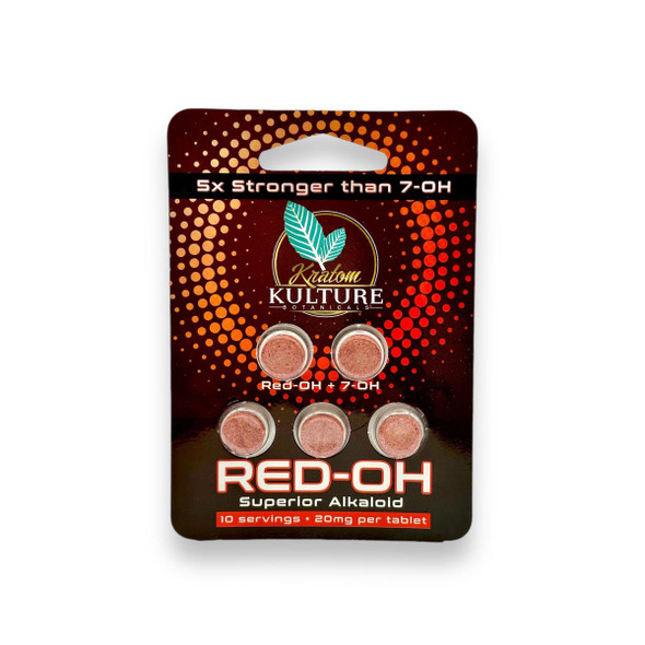 Kratom Kulture Red-OH Tablets 20mg | 5 Tablets
