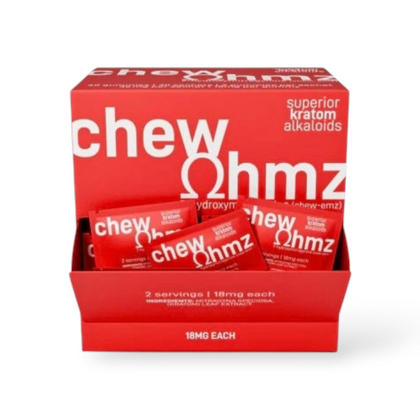 OHMZ Kratom 7-hydroxymitragynine Extract Chew 2ct 18mg | Box OHMZ Kratom 7-hydroxymitragynine Extract Chew 2ct 18mg | Box