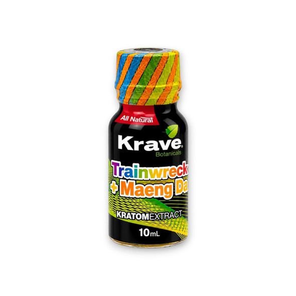 Krave Kratom Extract Shot Trainwreck + Maeng Da