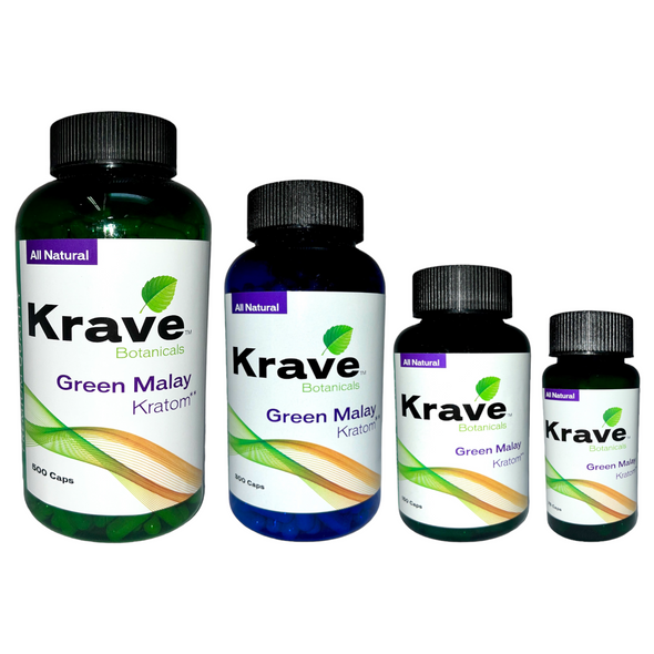 Krave Kratom Capsules Green Malay