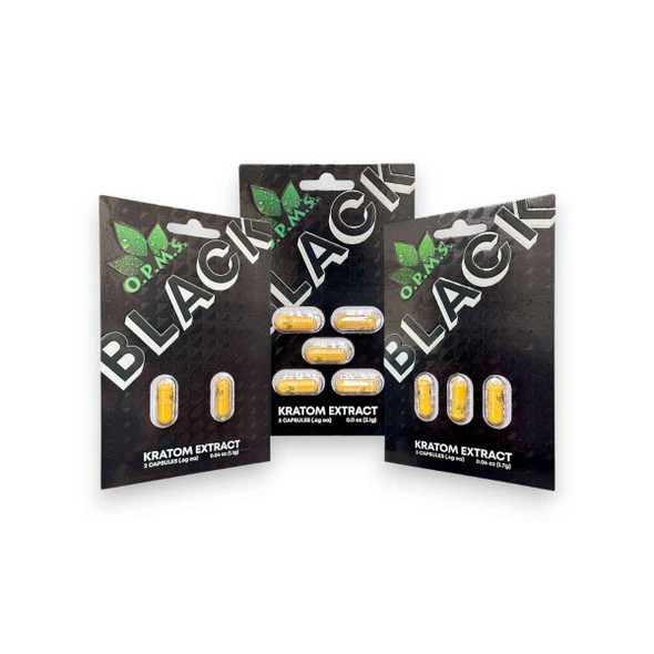 OPMS Black Kratom Extract Capsules