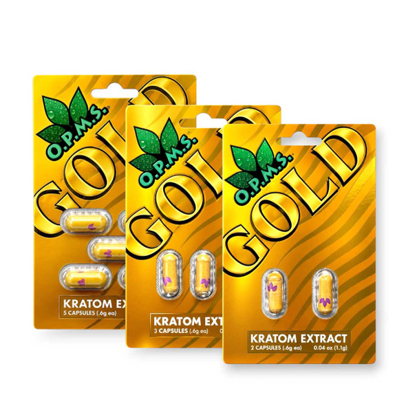 OPMS Gold Kratom Extract Capsules