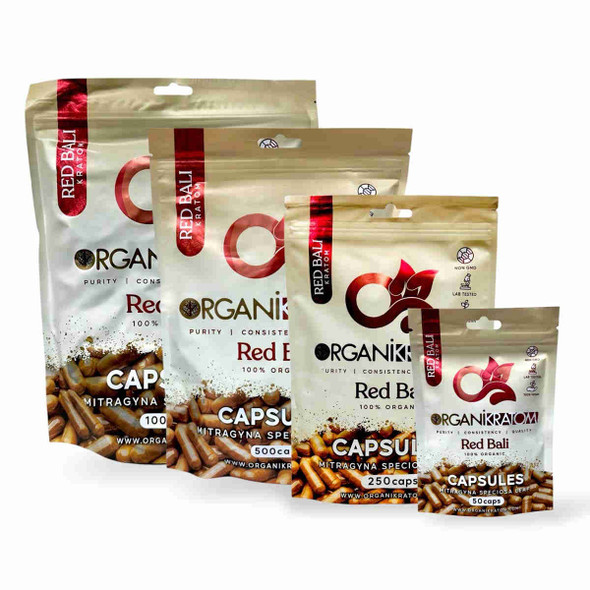 Organi Kratom Red Bali Capsules