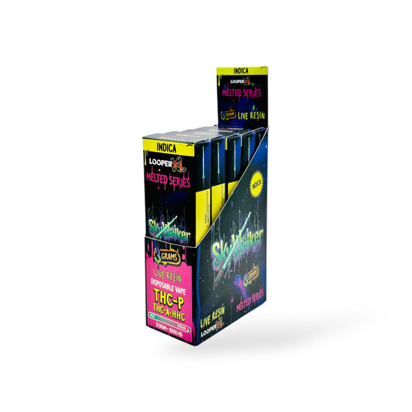 Looper XL Melted Series Live Resin Disposable Vape Indica Sky Walker 3g | Box