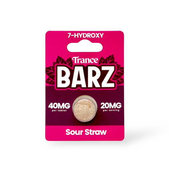 Trance Barz 7- Hydroxy Chewable Tablet Sour Straw 40mg Per Tablet | 1 Tablet Trance Barz 7- Hydroxy Chewable Tablet Sour Straw 40mg Per Tablet | 1 Tablet