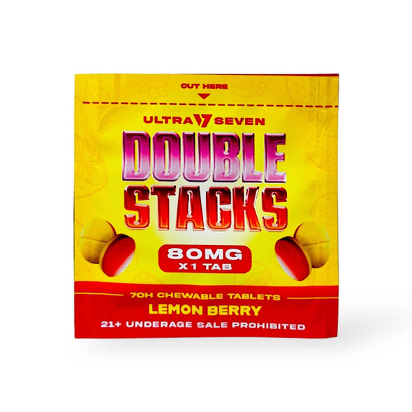 Ultra Seven Double Stacks 7-Oh Chewable Tablets Lemon Berry 80mg | 1 Tablet Ultra Seven Double Stacks 7-Oh Chewable Tablets Lemon Berry 80mg | 1 Tablet