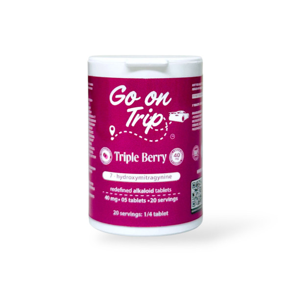 Go on Trip 7 - Hydroxymitragynine Chewable Tablets Triple Berry 40mg Per Tablet | 5 Tablets