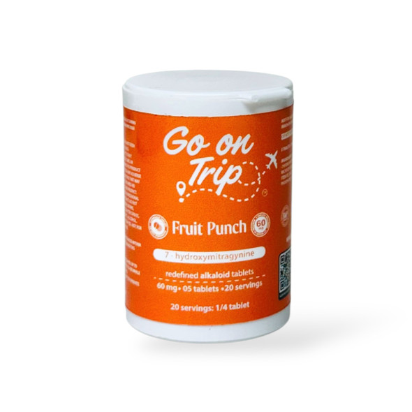 Go on Trip 7 - Hydroxymitragynine Chewable Tablets Fruit Punch 60mg Per Tablet | 5 Tablets