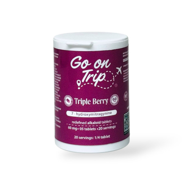 Go on Trip 7 - Hydroxymitragynine Chewable Tablets Triple Berry 60mg Per Tablet | 5 Tablets