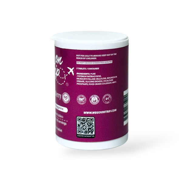Go on Trip 7 - Hydroxymitragynine Chewable Tablets Triple Berry 60mg Per Tablet | 5 Tablets | Back