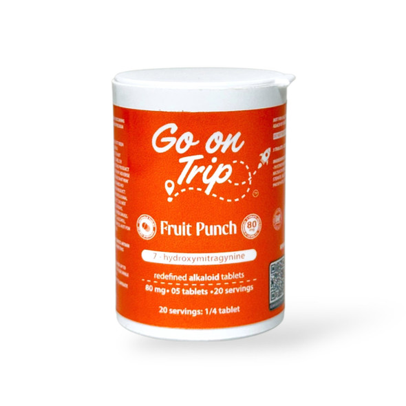Go on Trip 7 - Hydroxymitragynine Chewable Tablets Fruit Punch 80mg Per Tablet | 5 Tablets