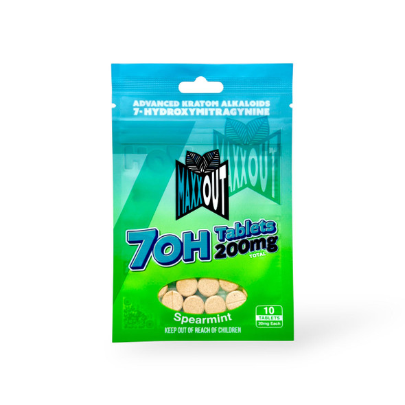 Maxxout 7-Hydroxy Tablets Spearmint 20mg Per Tablet | 10 Tablets Maxxout 7-Hydroxy Tablets Spearmint 20mg Per Tablet | 10 Tablets