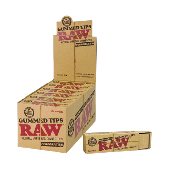 Raw Tip Perforated Gummed Tip 33ct Pack