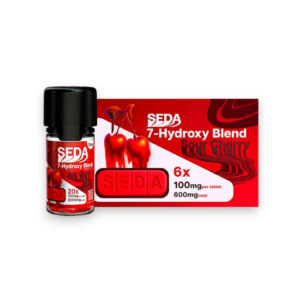 Seda 7-hydroxy Blend Chewable Tablets Sour Cherry 100mg