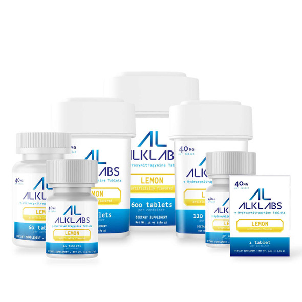 AlkLabs 7- Hydroxymitragynine Lemon 40mg Tablet