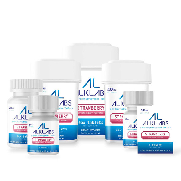 AlkLabs 7- Hydroxymitragynine Strawberry 40mg Tablet