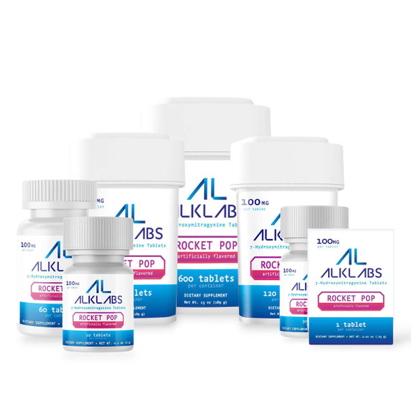 AlkLabs 7- Hydroxymitragynine Rocket Pop 100mg Tablet