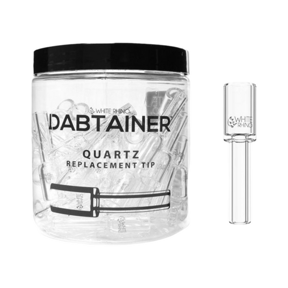 White Rhino Dabtainer Quartz Replacement Tip with Jar