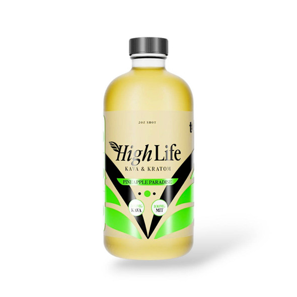 High Life Kava & Kratom Pineapple Paradise 2oz Shot