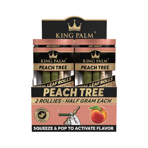 King Palm 2ct Rollies Half Gram Each Peach Tree