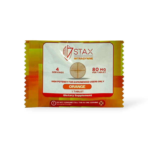 7 Stax  Next Generation Mitragynine Blend Tablets Orange 80mg | 1ct