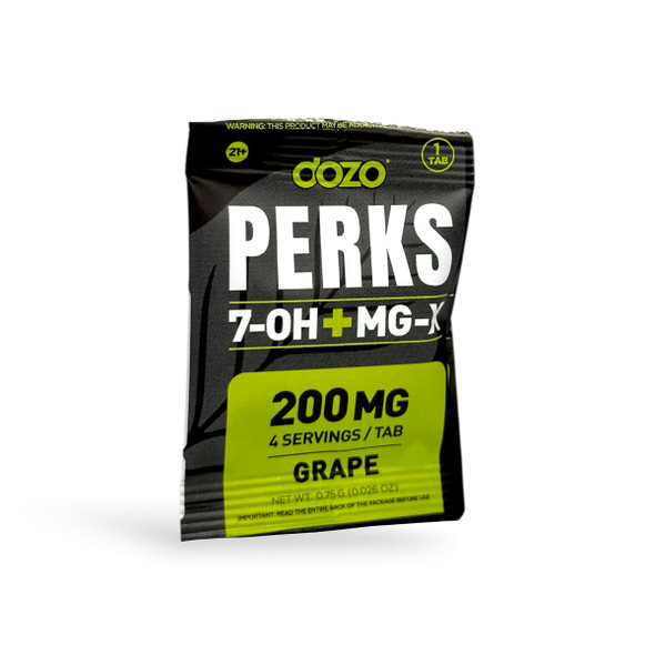 dozo Perks 7-OH + MG-X Chewable Tablets Grape 200mg | 1ct
