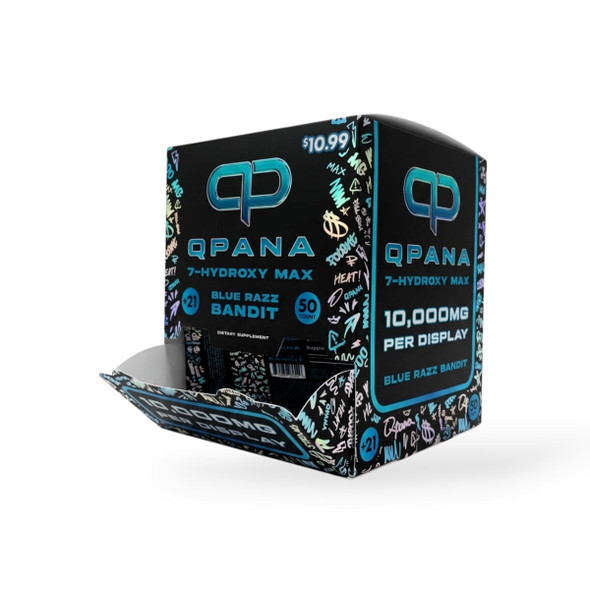 QPana 7- Hydroxy Max Chewable Tablets Blue Razz Bandit 100mg | 2ct Box