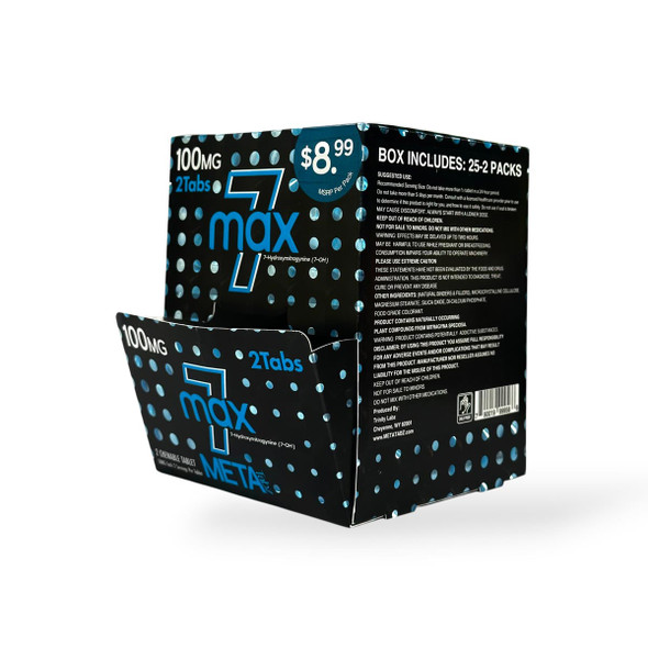 7 Max 7- Hydroxymitragynine Chewable Tablets Blue Razz 50mg | 2ct Box
