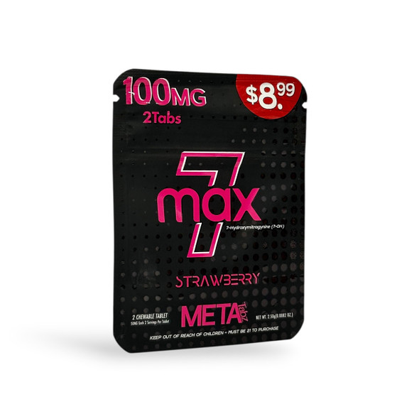 7 Max 7- Hydroxymitragynine Chewable Tablets Strawberry 50mg | 2ct