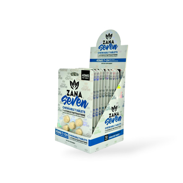 Zana Seven 7- Hydroxymitragynine Chewable Tablets 40mg | 5ct Box